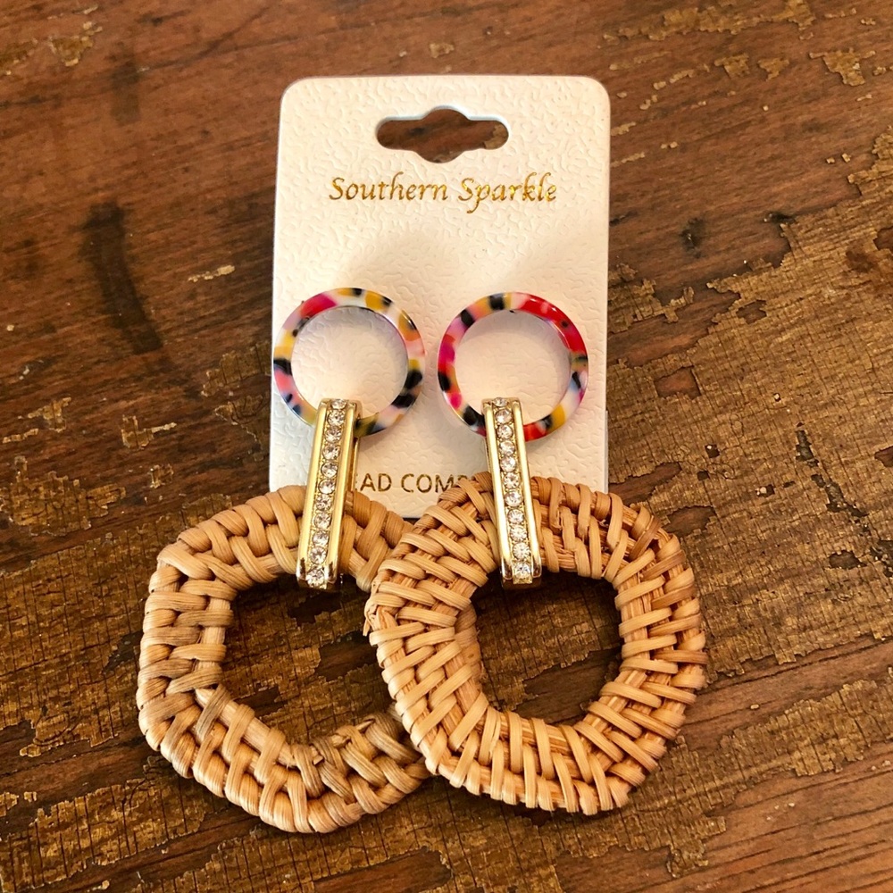 Southern Sparkle | Woven Statement Earrings